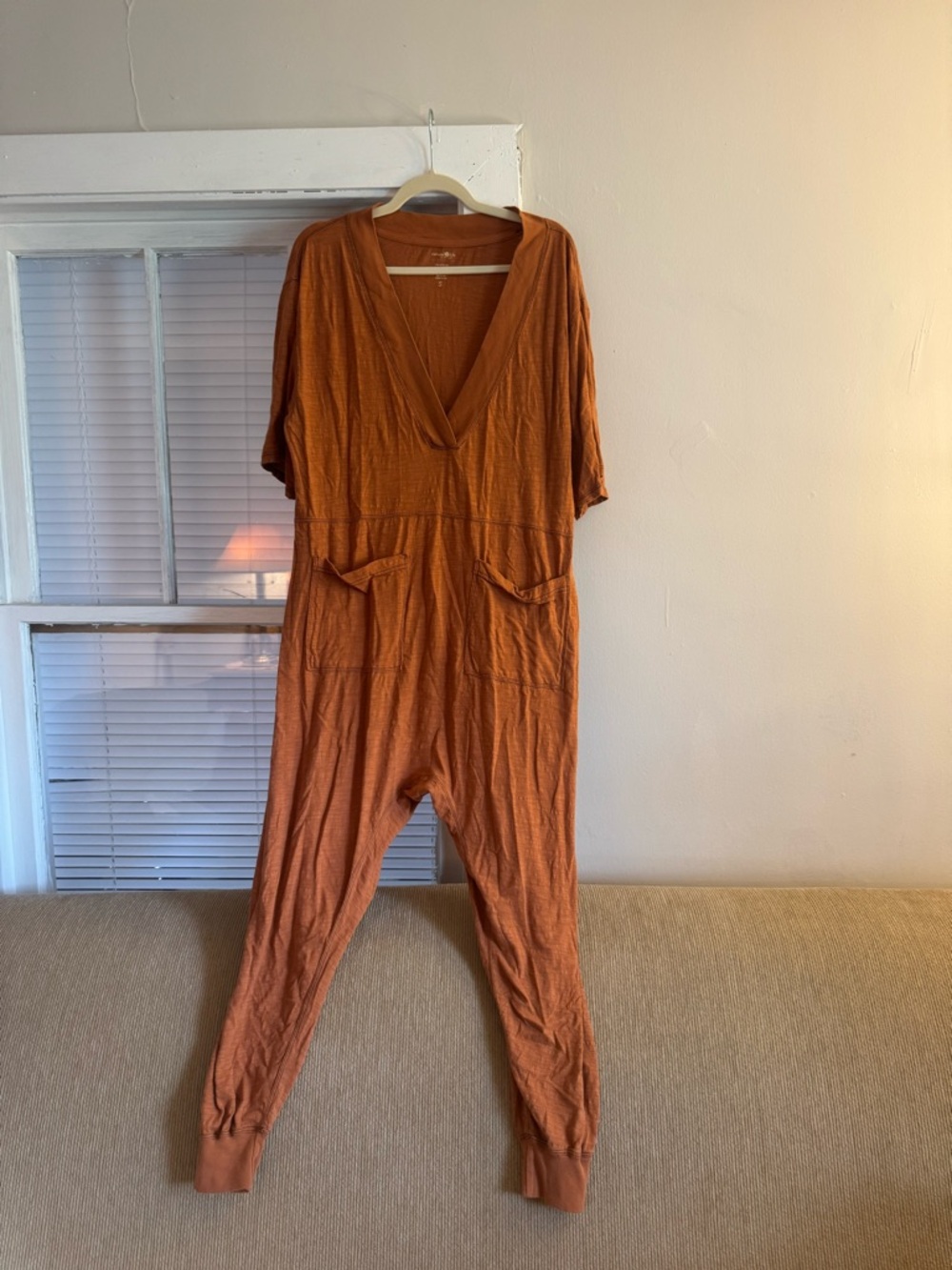 NATURAL LIFE Women's Rust-Colored Jumpsuit Romper